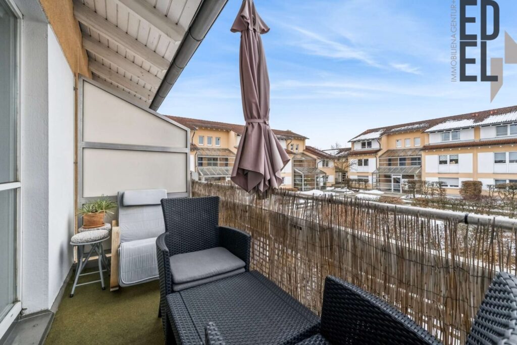 Aussicht vom Balkon