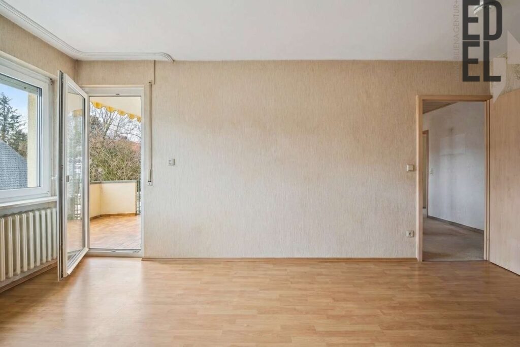 Wohnzimmer mit KI Unmöbliert