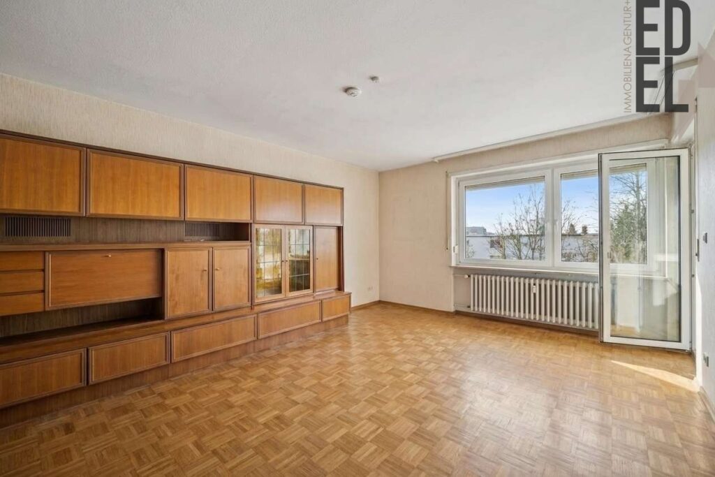 Wohnzimmer mit KI Unmöbliert