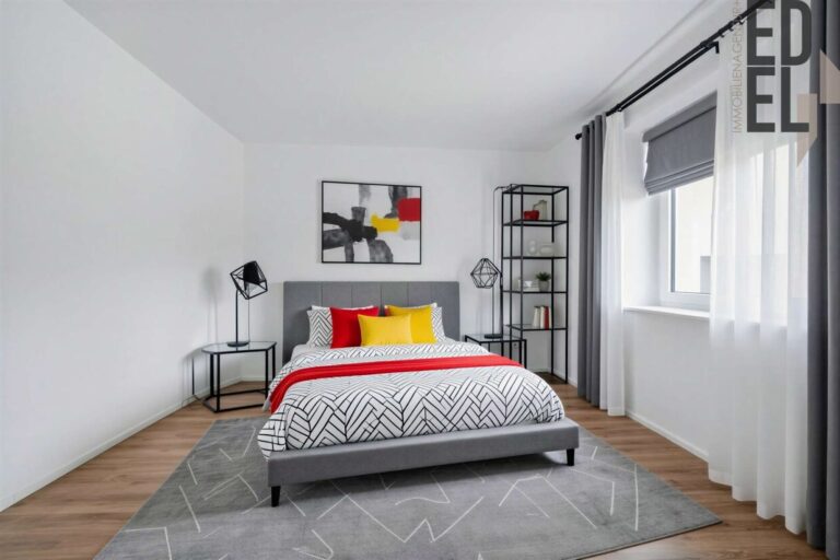 Schlafzimmer, Wohnbeispiel EG links - (KI generiert)