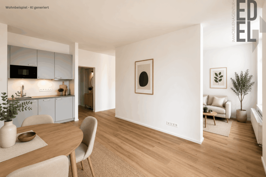 Blick in die Wohnung staging